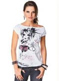 Camiseta Branca Com Estampa