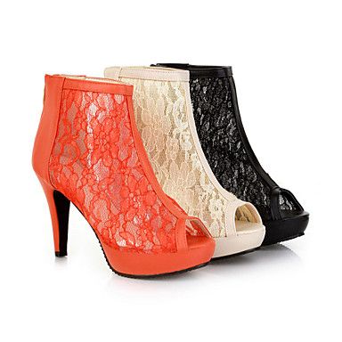 peep toe rendada importada